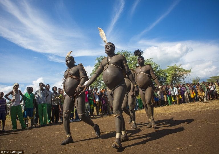 Bodi tribe fat men